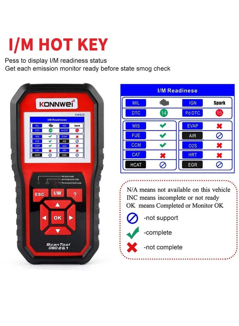 Konnwei Universal Car Automotive Code Scanner Diagnostic Tool - Image 3